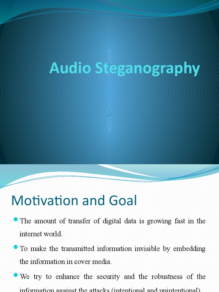 Audio Steganography | PDF
