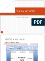 Pengenalan Ms Word