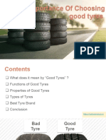 Importance of Choosing Good Tyres
