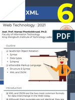 Json & XML: Web Technology: 2021