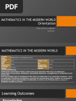 Mathematics in The Modern World