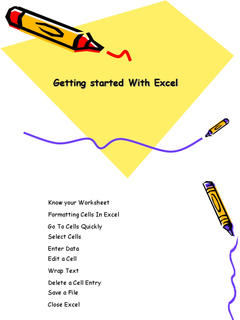 Getting Started With Excel | PDF