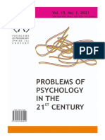 Problems of Psychology in The 21st Century, Vol. 15, No. 1, 2021