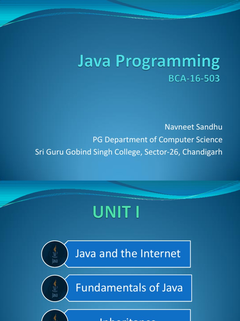 Java Programming-Introduction For Bca | PDF | Java Virtual Machine ...
