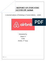 Project Report On Industry Analysis of Airbnb
