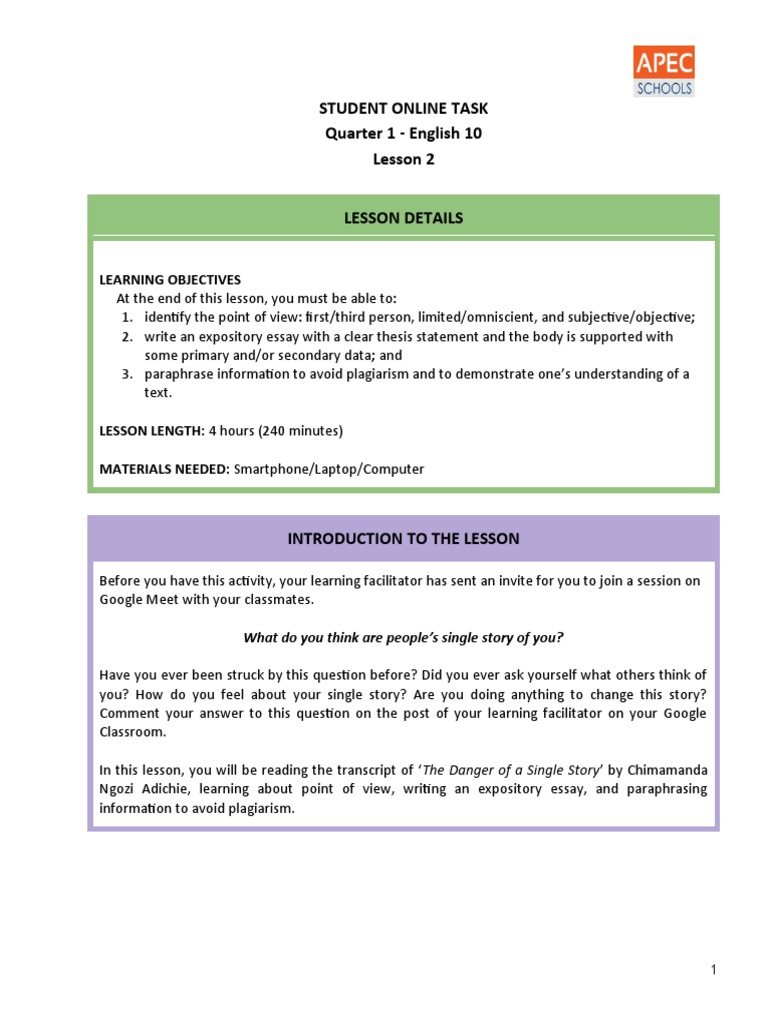 APEC Paragraph Writing Guide | PDF | Narration | Citation