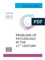 Problems of Psychology in The 21st Century, Vol. 14, No. 1, 2020
