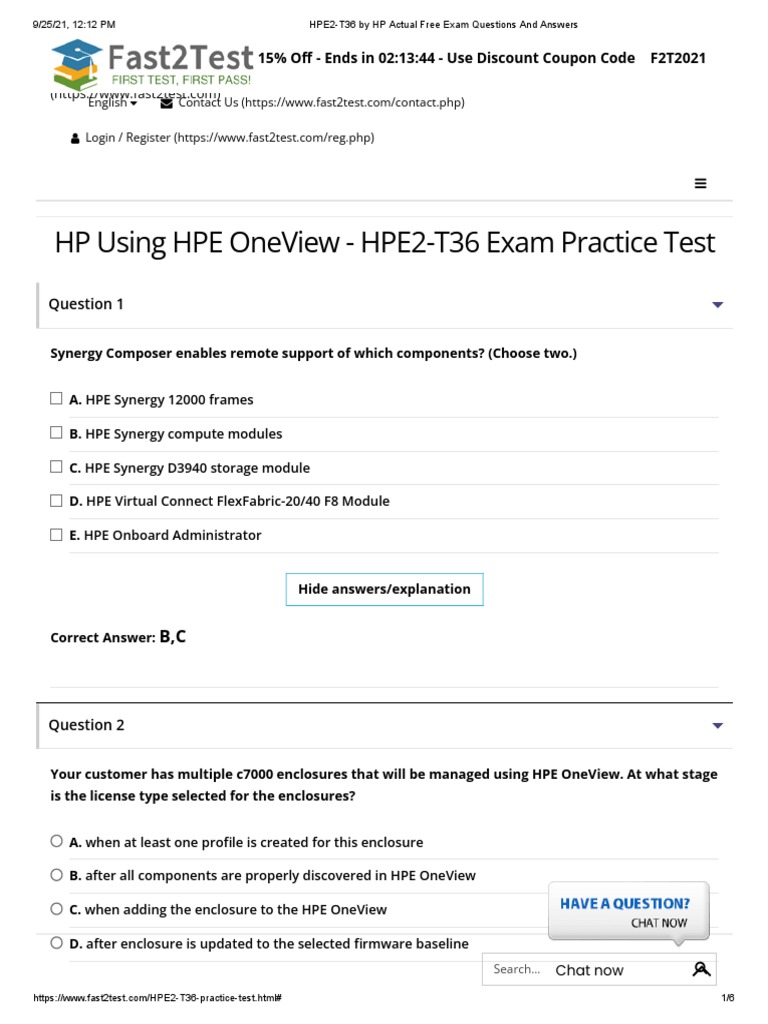 HPE2-B06 Zertifizierungsantworten