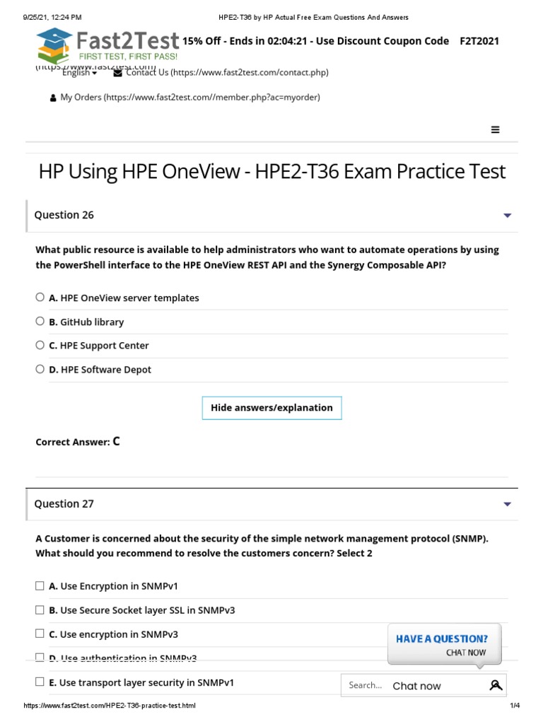 HPE0-J68덤프샘플문제 다운