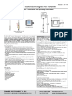 Series IEF Insertion Electromagnetic Flow Transmitter: Specifications - Installation and Operating Instructions