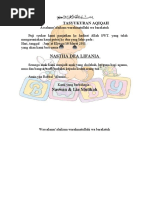 Contoh Surat Undangan Aqiqah