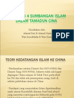 Nyatakan 4 Sumbangan Islam Dalam Tamadun Cina