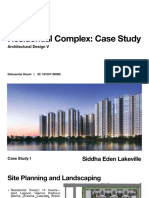 Case studies of residential complexes with architectural and site planning details