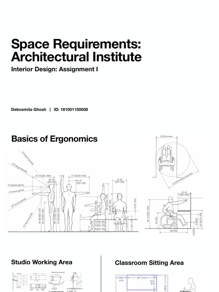 Interior Design Space Requirements Guide | PDF