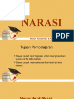 Jenis narasi di atas adalah Narasi Artistik karena menceritakan pengalaman estetika perjalanan ke Bandung secara menarik