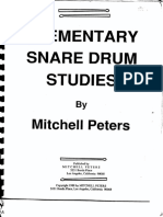 1 Elementary Snare Drum Studies Mitchell Peters