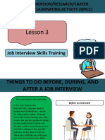 Lesson 3: Job Interview Skills Training