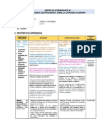 Sesión de Aprendizaje Ciencia y Tecnologia de La Eda 3