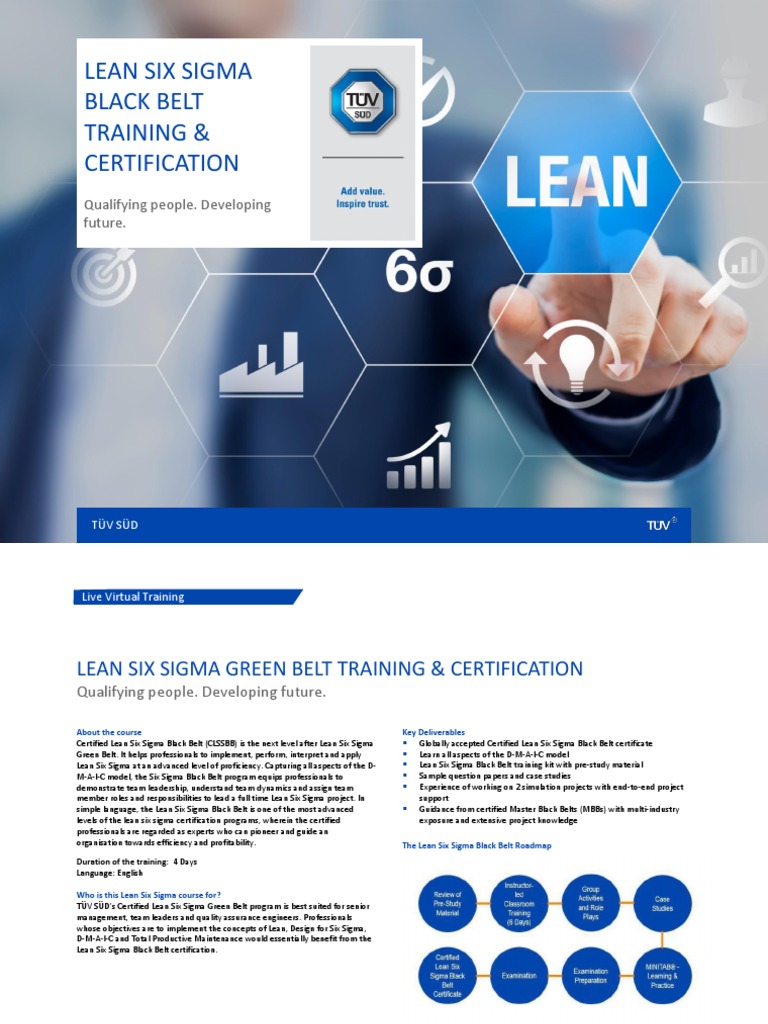 Lean Six Sigma Black Belt - Brochure | Download Free PDF | Six Sigma ...