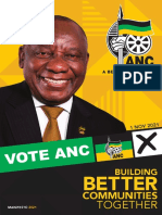 ANC Local Government Elections 2021 Manifesto