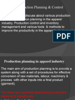 Apparel Production Planning & Control