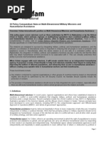 Multi-Dimensional Military Missions and Humanitarian Assistance