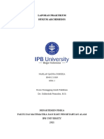 Laporan Praktikum Hukum Archimedes: Departemen Fisika Fakultas Matematika Dan Ilmu Pengetahuan Alam Ipb University 2021