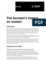 The Tsunami's Impact On Women