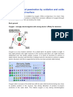 Corrosion: Metal Passivation by Oxidation and Oxide Growth On Metal Surface