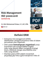  Enterprises Risk Management ISO 31000
