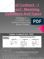 Contract - Meaning Definition and Types.