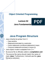 Object Oriented Programming: Java Fundamentals