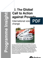 The Global Call To Action Against Poverty: International Voices For Change