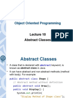 Lec10 - Abstract Classes and Methods