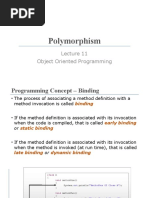 Polymorphism: Object Oriented Programming