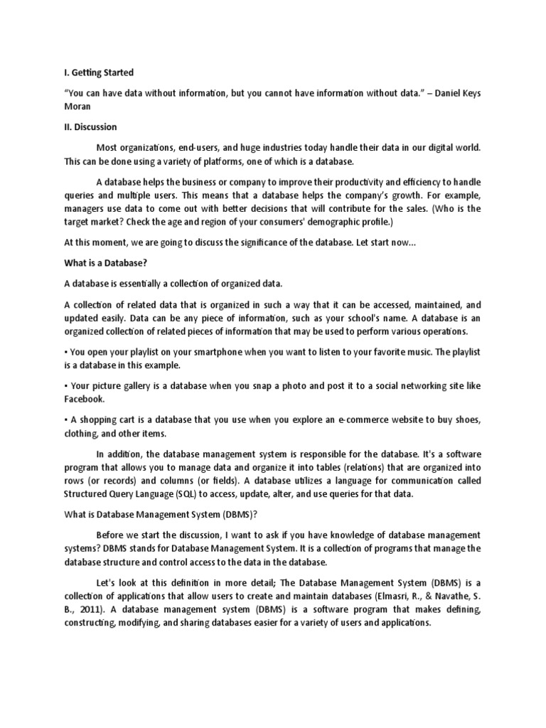 Concepts of Database | PDF | Databases | Relational Database