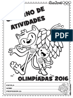 Caderno de Atividades Olimpíadas 2016 Faixa Etária 4 Anos