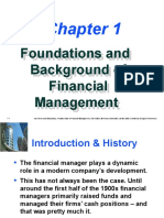 Foundations and Background of Financial Management