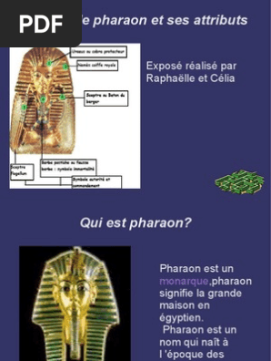 Le Pharaon Et Ses Attributs Pdf Pharaon Egypte Antique