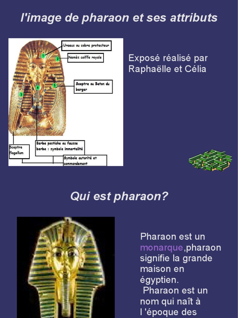 Le Pharaon et ses attributs Pharaon Égypte antique