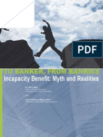 To Banker From Bankies: Incapacity Benefit, Myths and Realities