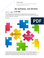 Inclusao de Autistas Um Direito Que Agora e Leipdf