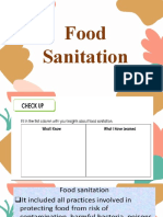 Week 1 Food Sanitation 9