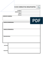 Registro de conductas desafiantes