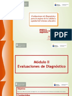 Módulo 2 parte 1. Evaluaciones de diagnóstico