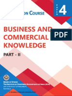 Business and Commercial Knowledge: Oundation Ourse