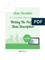 A Complete Checklist To Writing The Perfect Meta Description