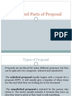 Types and Parts of Proposal