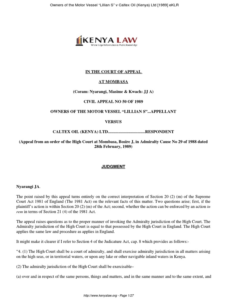 Rem in Terms of Section 21 (4) of The 1981 Act. Judgment PDF In