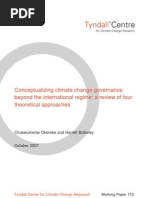 Download Conceptualizing climate change governance beyond the international regime a review of four theoretical approaches by Tyndall Centre for Climate Change Research SN5283233 doc pdf